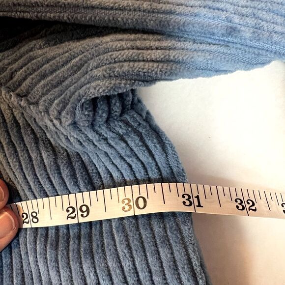 VTG CW Classics Women’s Corduroy Shirt Jacket Button Pockets Blue Plus Size 4X - Picture 7 of 7